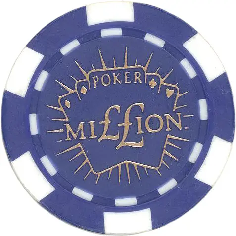 25 "Million" Poker Chips - Blue 1