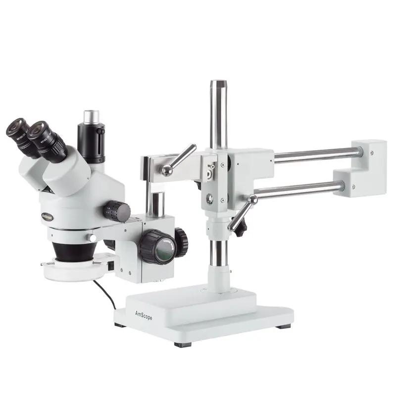 3.5X-90X Circuit Inspection Trinocular Zoom Stereo Microscope With 56-Led Light 1
