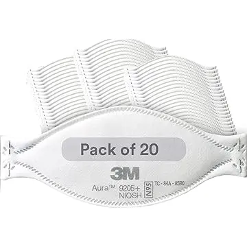3M Aura Particulate Respirator 9205+ N95 Disposable Respirator (20 Pk) 1
