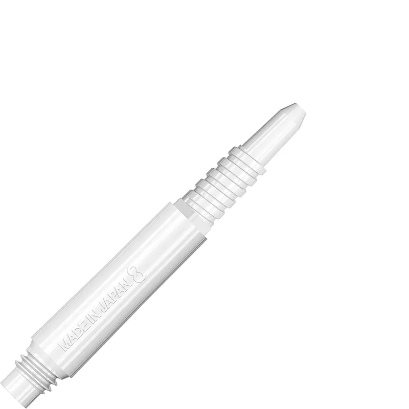 8 Flight Locked Dart Shafts - White Short 1