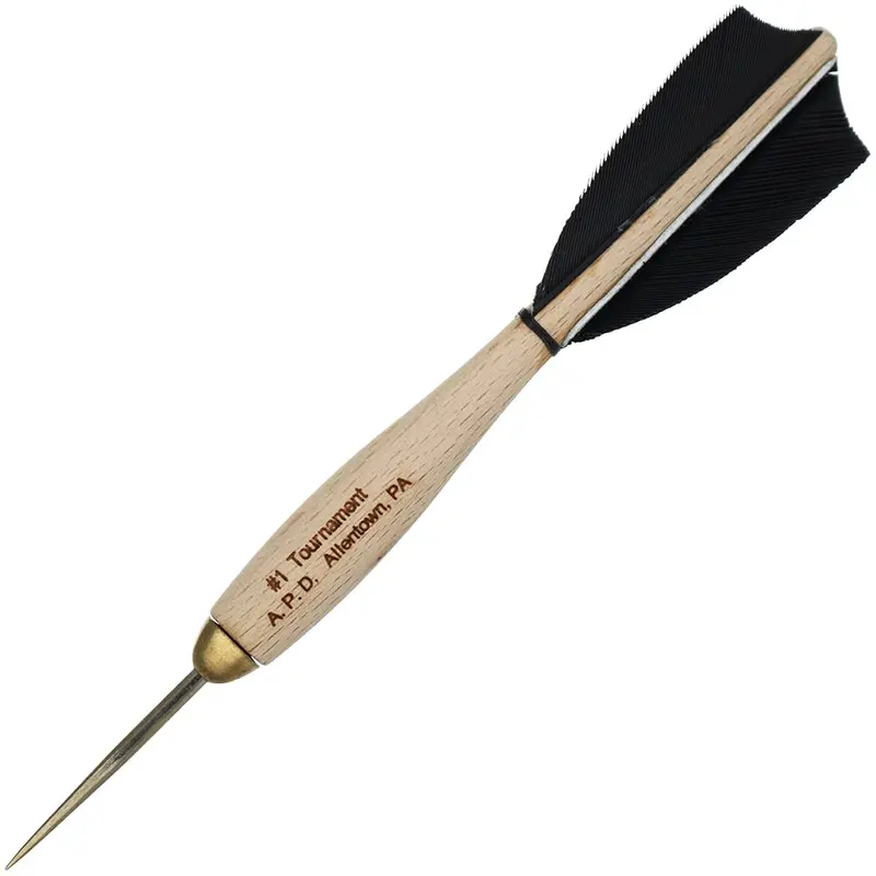American Pro Dart Woody Steel Tip Darts - 13.5Gm Black (4 Sets) 1