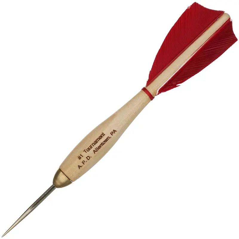 American Pro Dart Woody Steel Tip Darts - 13.5Gm Red (4 Sets) 1