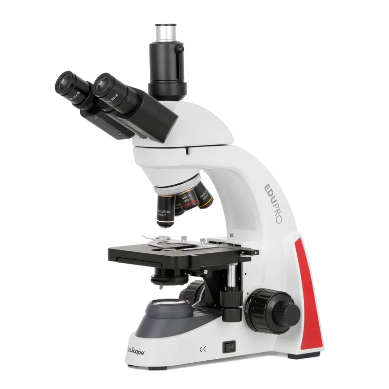 Amscope Edupro Edu550 Series Trinocular Compound Microscope With 3W Led Illumination 1