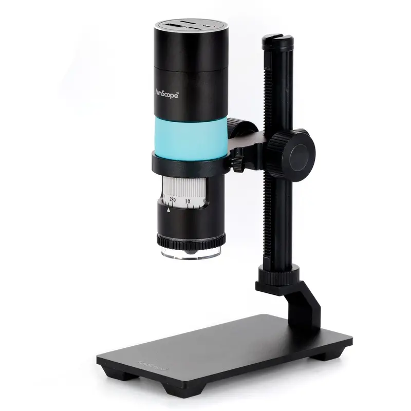 Amscope Hhd Series All-In-One 2.1Mp Professional Polarizing Hdmi Handheld Digital Microscope With 10X-280X, Led Ring Illuminator, And Table Stand 1