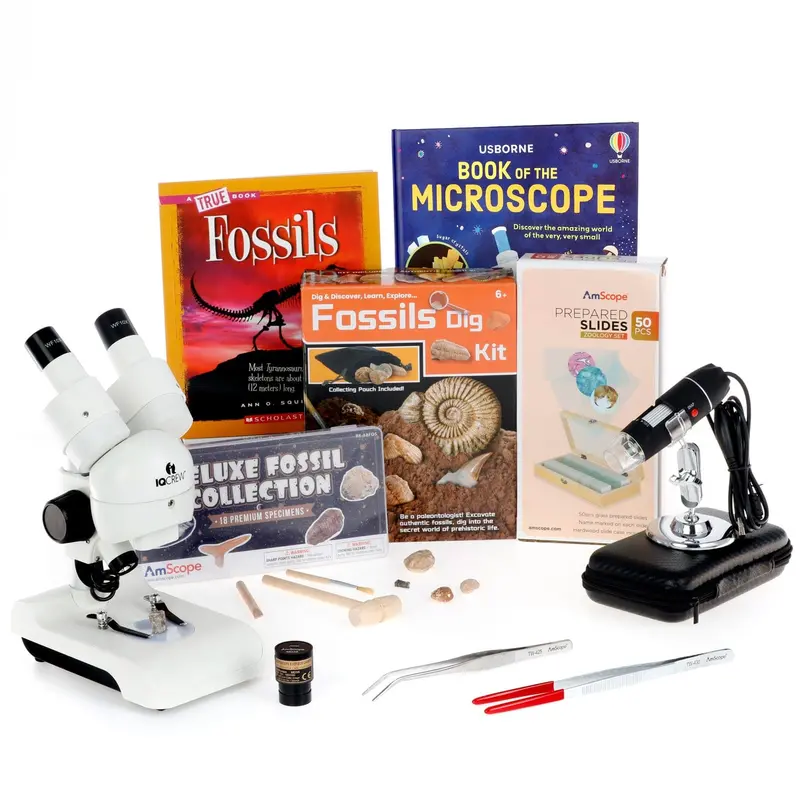 Amscope Kvb-Fos-122-Exp Binocular Stereo Microscope For Kids Stem Education Microscopes, Student Lab Microscopes, Biological Science Microscopes 1