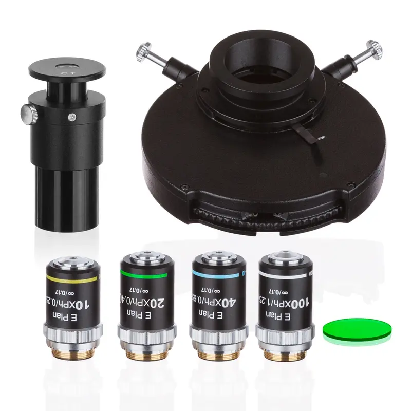 Amscope Phase Contract Turret Kit For T720  With Infinity-Corrected Plan Lenses 1