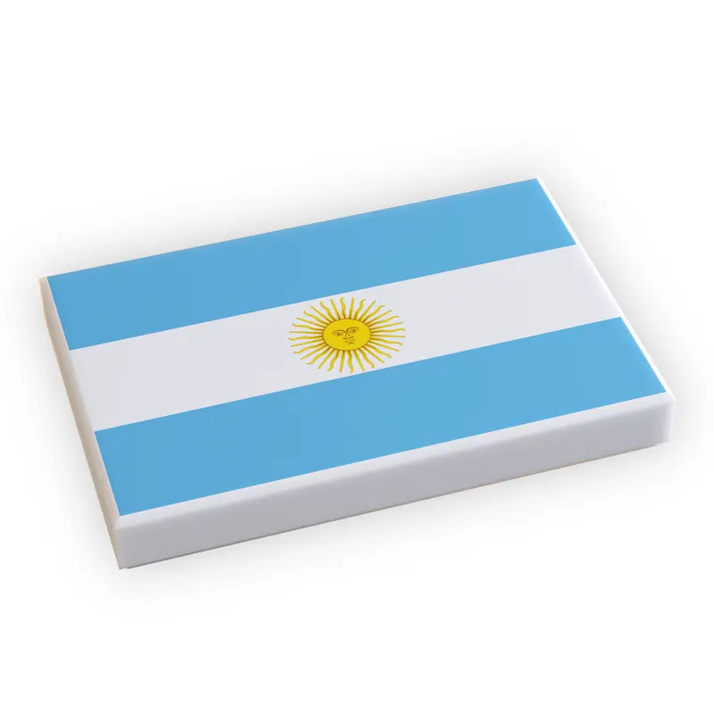 Argentina Flag (2X3 Tile) Made Using Lego Part 1
