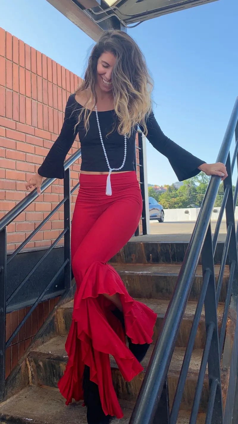 Bell Sleeve Crop Top 1