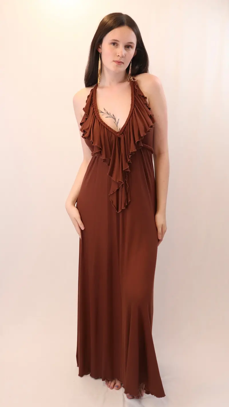Bella Ruffled Midi Dress