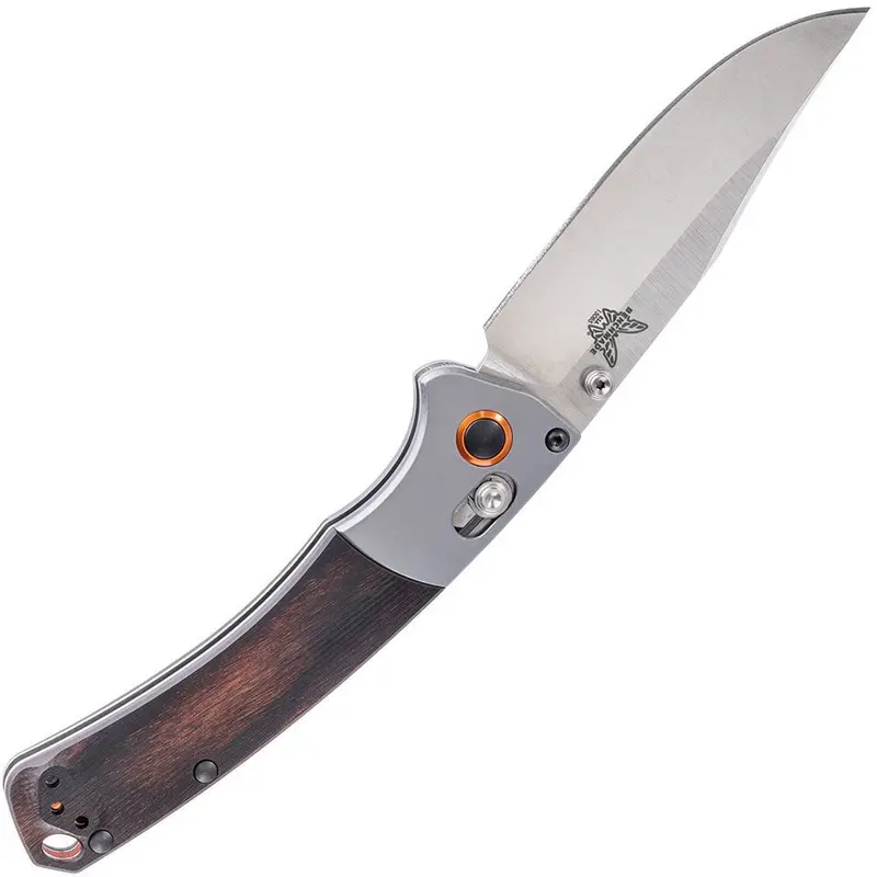Benchmade 15085-2 Mini Crooked River Folding Knife - Wooden Handle 1