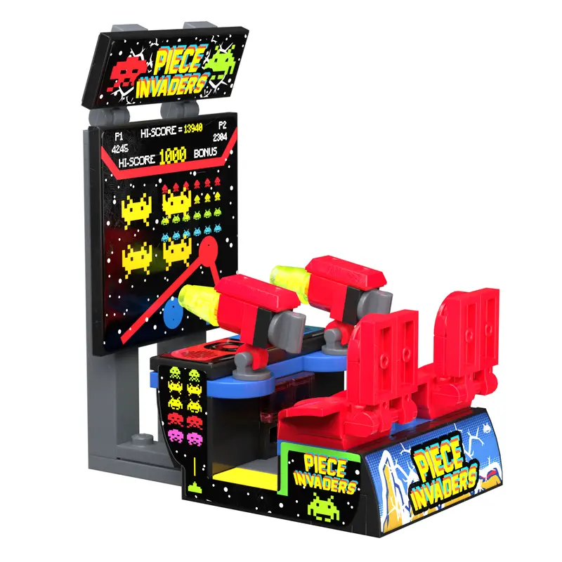 Big Screen Piece Invaders Arcade Made Using Lego Parts - B3 Customs 1