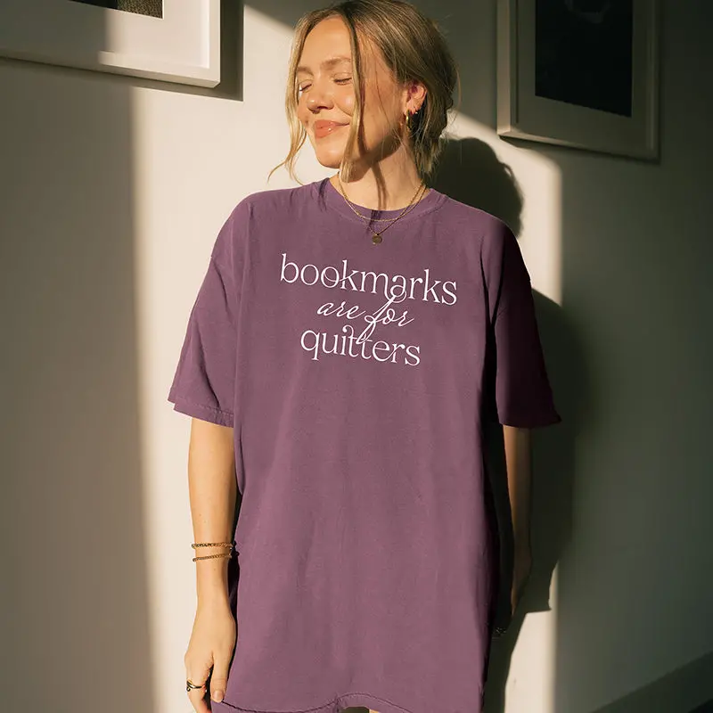 Bookmarks Are For Quitters Tee – Heavyweight Unisex 1
