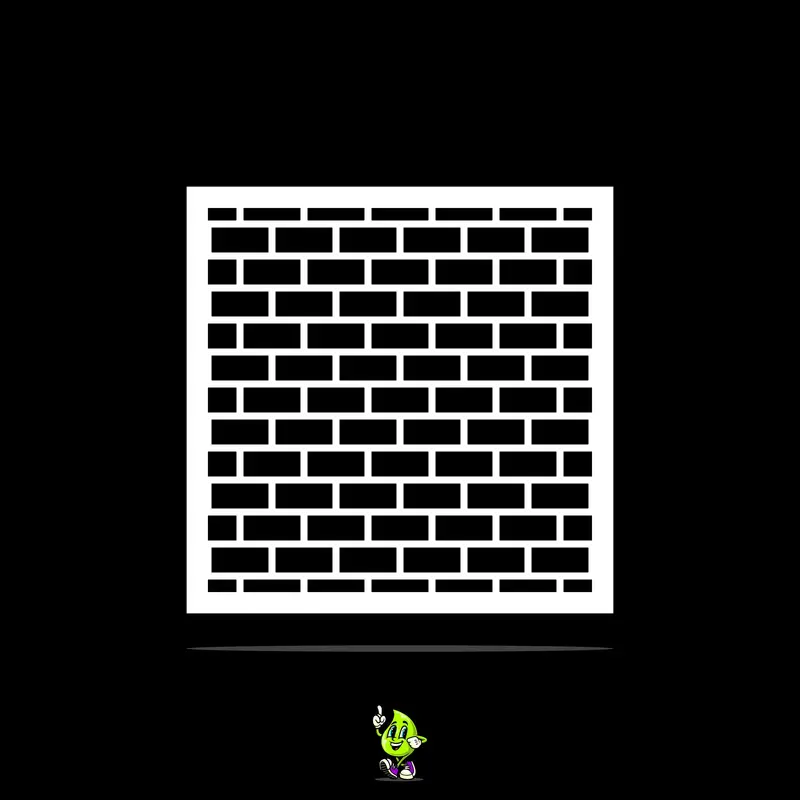 Bricks Vinyl Stencil Pack – Set Of 4 1