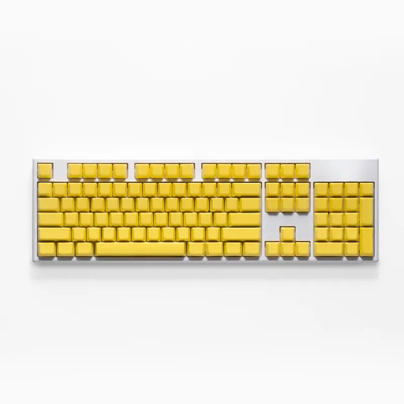 Cerakey Ceramic Keycap Full Set V2 - Yellow 2