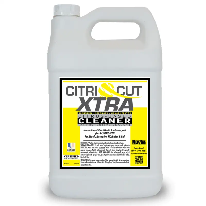 Citricut Xtra Cleaner For Wetwash, Waterless Drywash Cleaner & Chemwipe- Nuvite 1