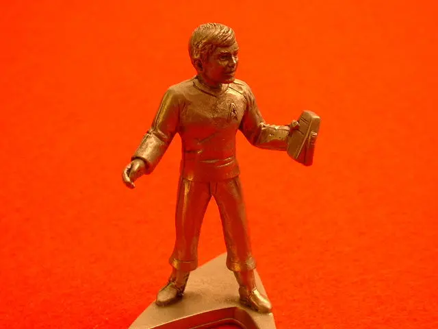 Classic Star Trek Ensign Chekov Pewter Miniature Figure Oop Eb 1