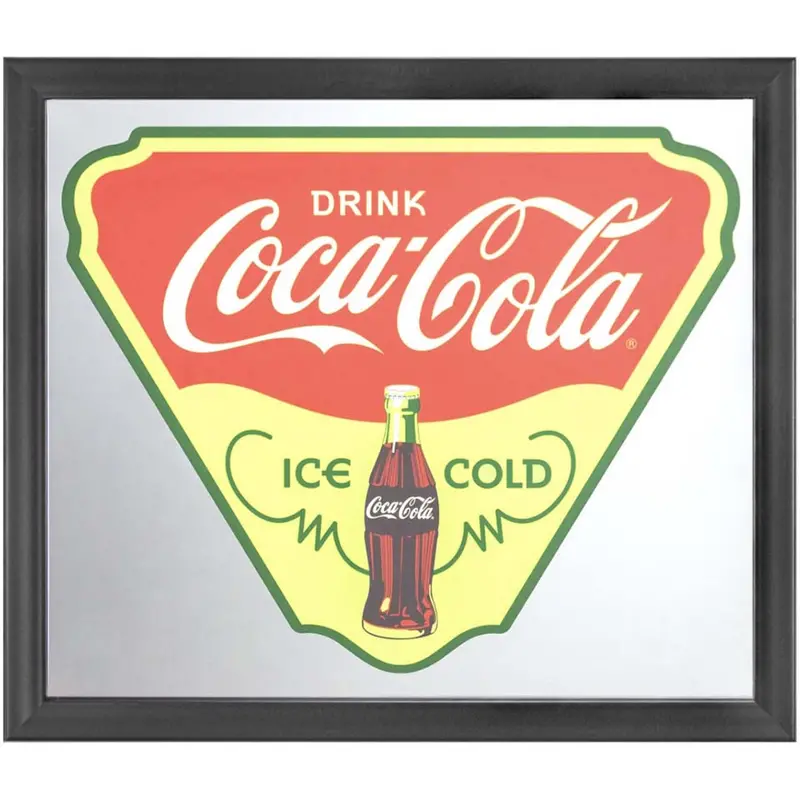 Coca Cola Mirror Glass Sign - 14" X 12" 1