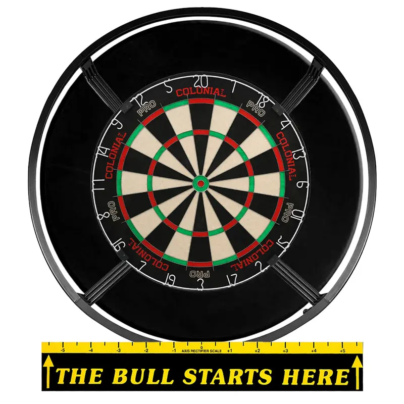 Colonial Steel Tip Dartboard Bundle - Black 1
