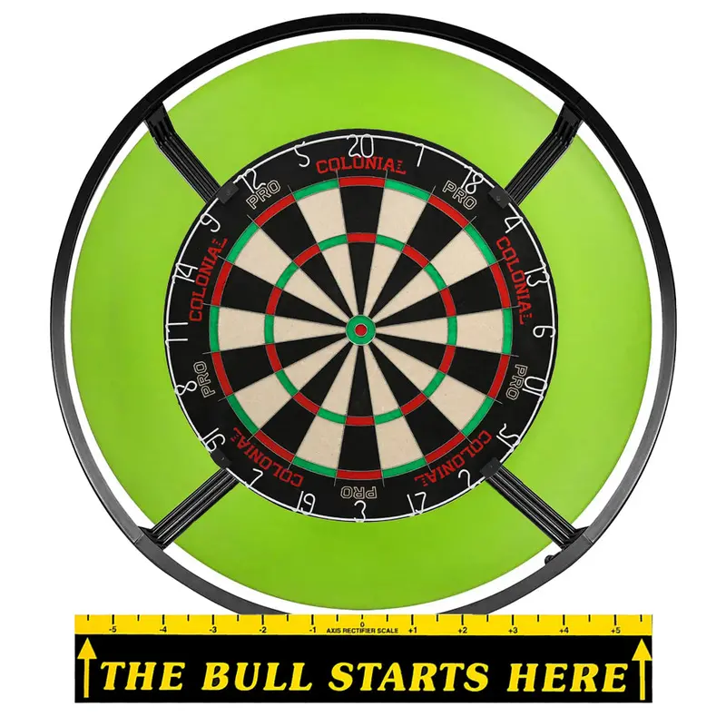 Colonial Steel Tip Dartboard Bundle - Green 1