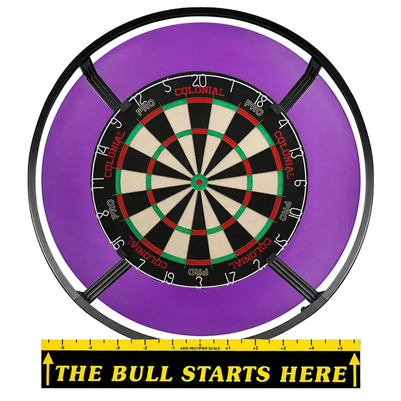 Colonial Steel Tip Dartboard Bundle - Purple 1