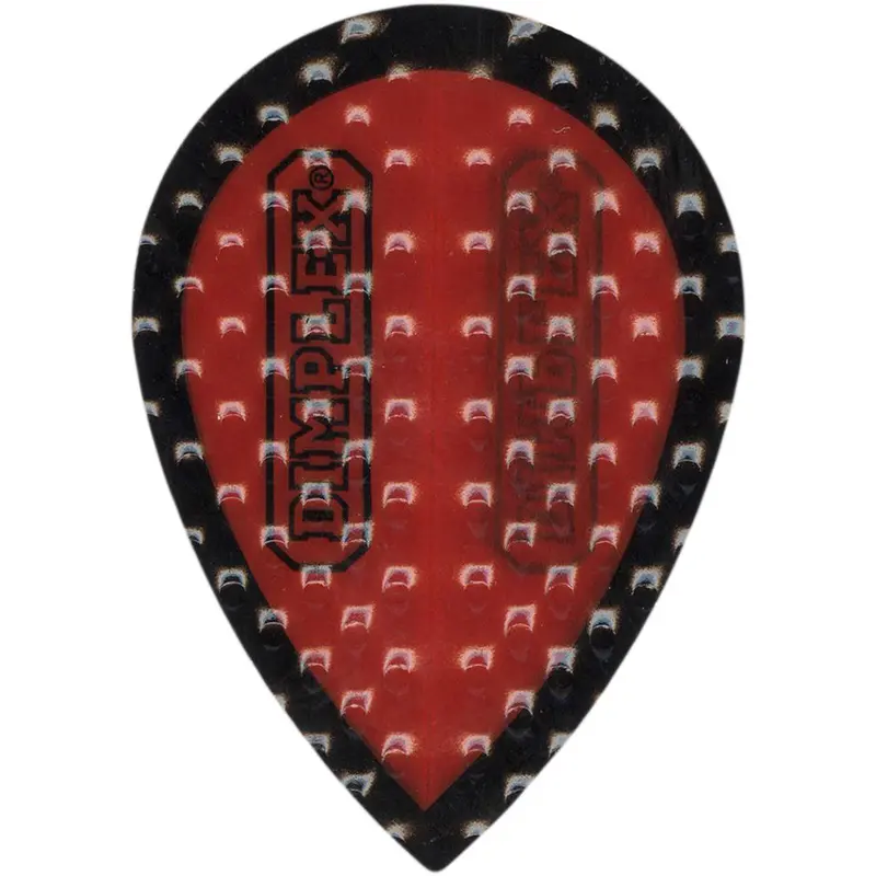 Dimplex Dart Flights - 75 Micron Pear Red And Black 1