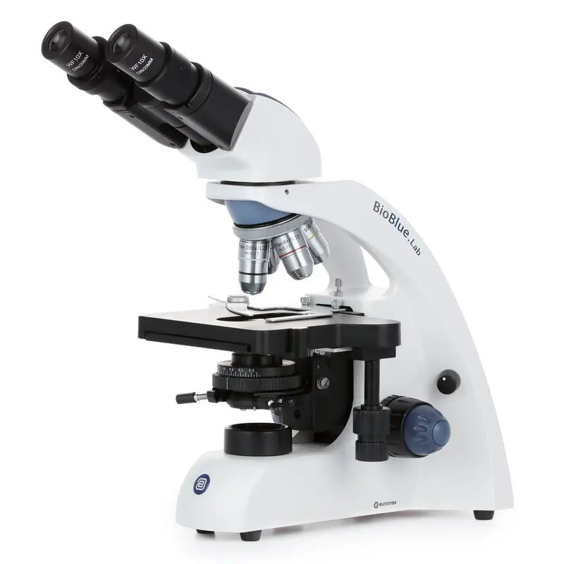 Euromex Bioblue Lab Binocular Compound Microscope 40X-1000X Magnification Withplan Ios Objectives 1