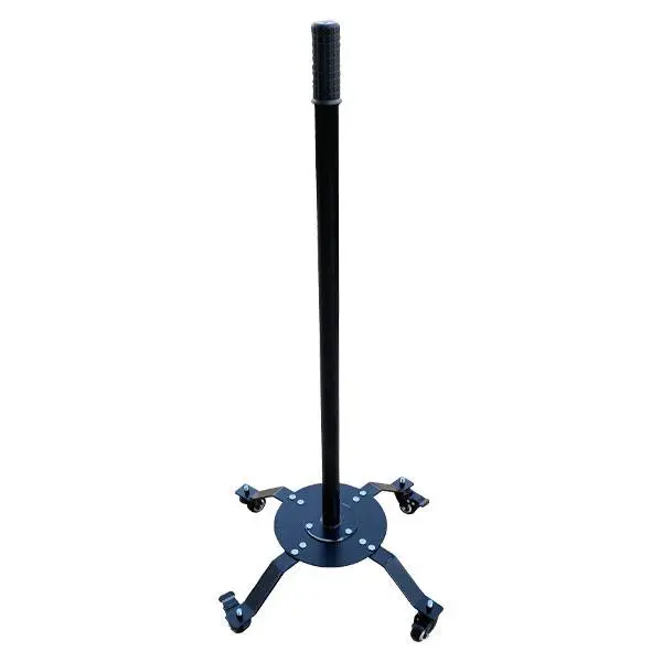 Fytertech Mobile Roll Dispenser – Wheeled 32" Roll Holder With Locking Casters, Black 1