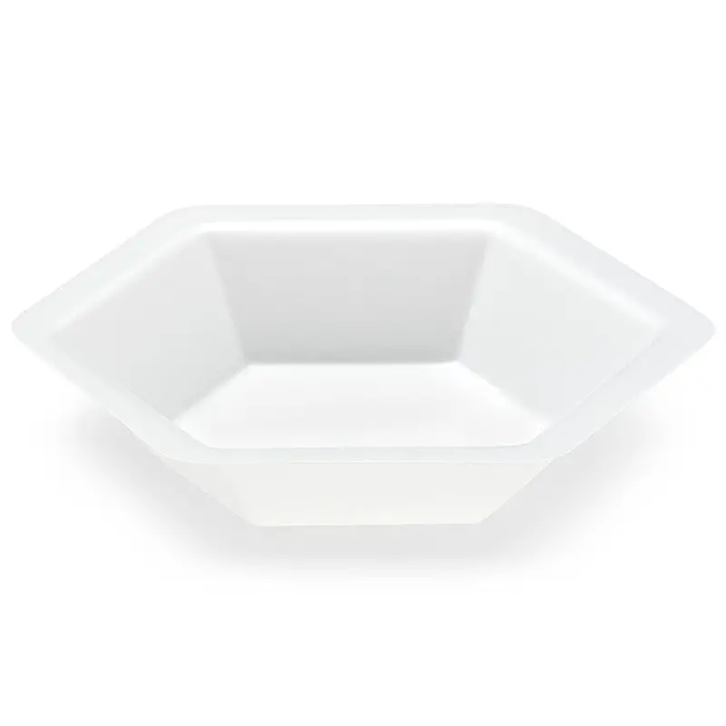 Globe Scientific Hexagonal Plastic Weighing Boat - Antistatic 1