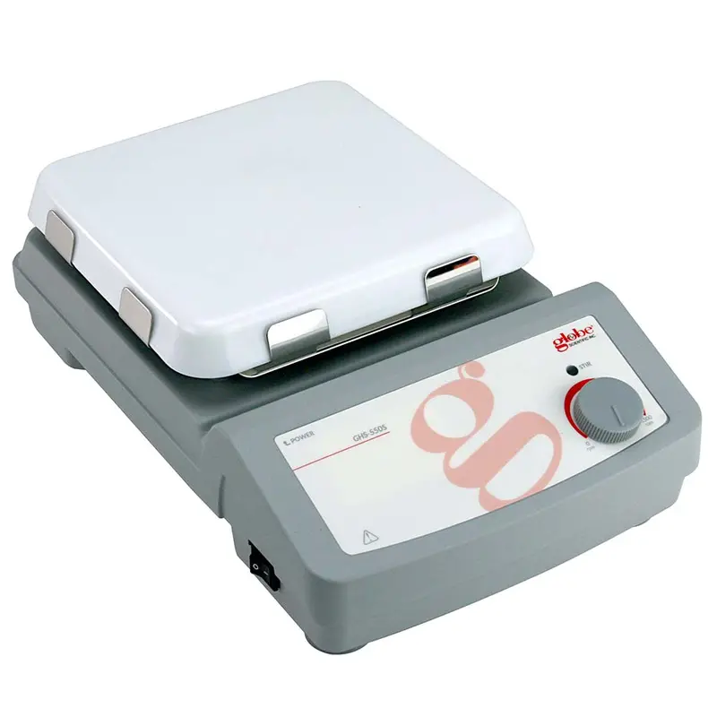 Globe Scientific Stirrer, Analog, 7 X 7 Inch Glass Ceramictop Plate, 100-120V, 50-60Hz 1