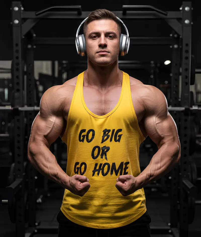 Go Big Or Go Home Yellow Stringer- Sale 1