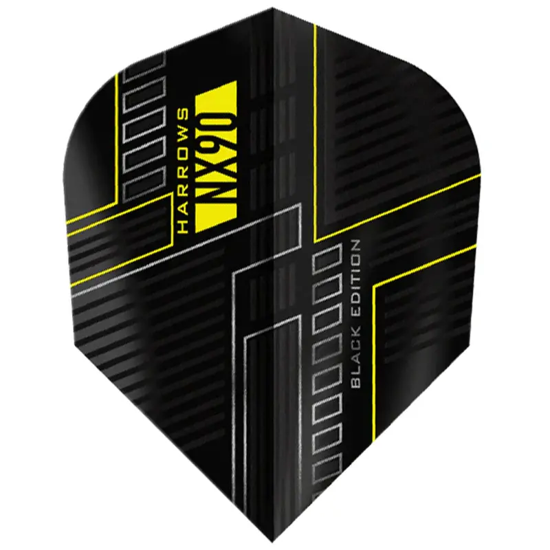 Harrows Nx90 Dart Flights - Shape Black 1
