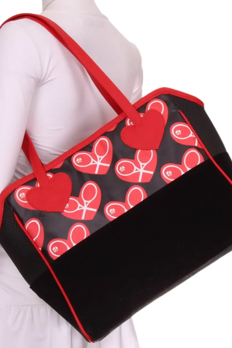 Heart On Black Mini Love Tote 1