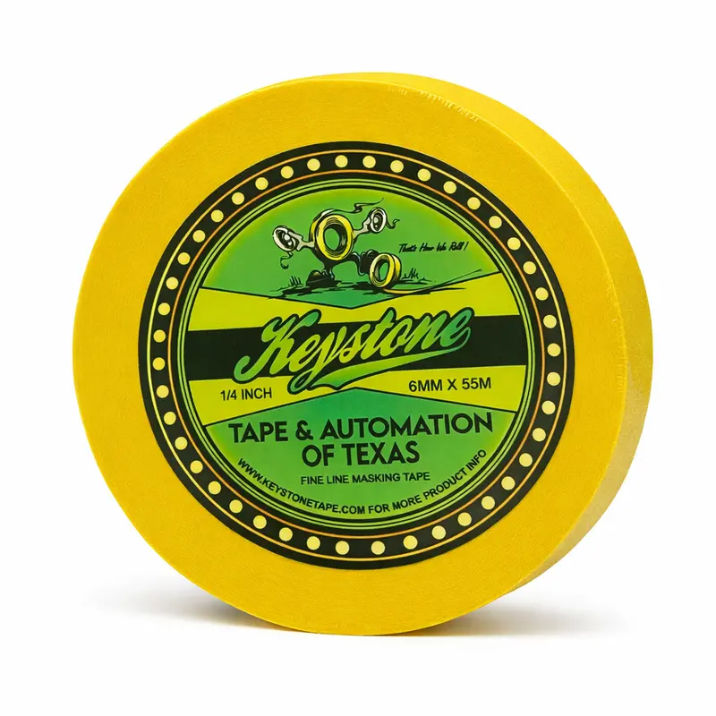 Keystone® Yellow Auto Masking Tape 1
