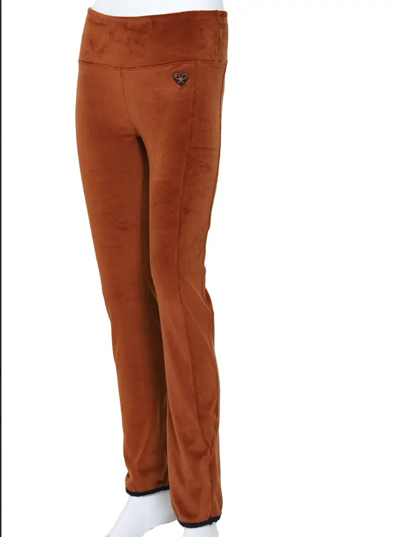 Leg Lengthening Pants Mocha Brown Velvet 1