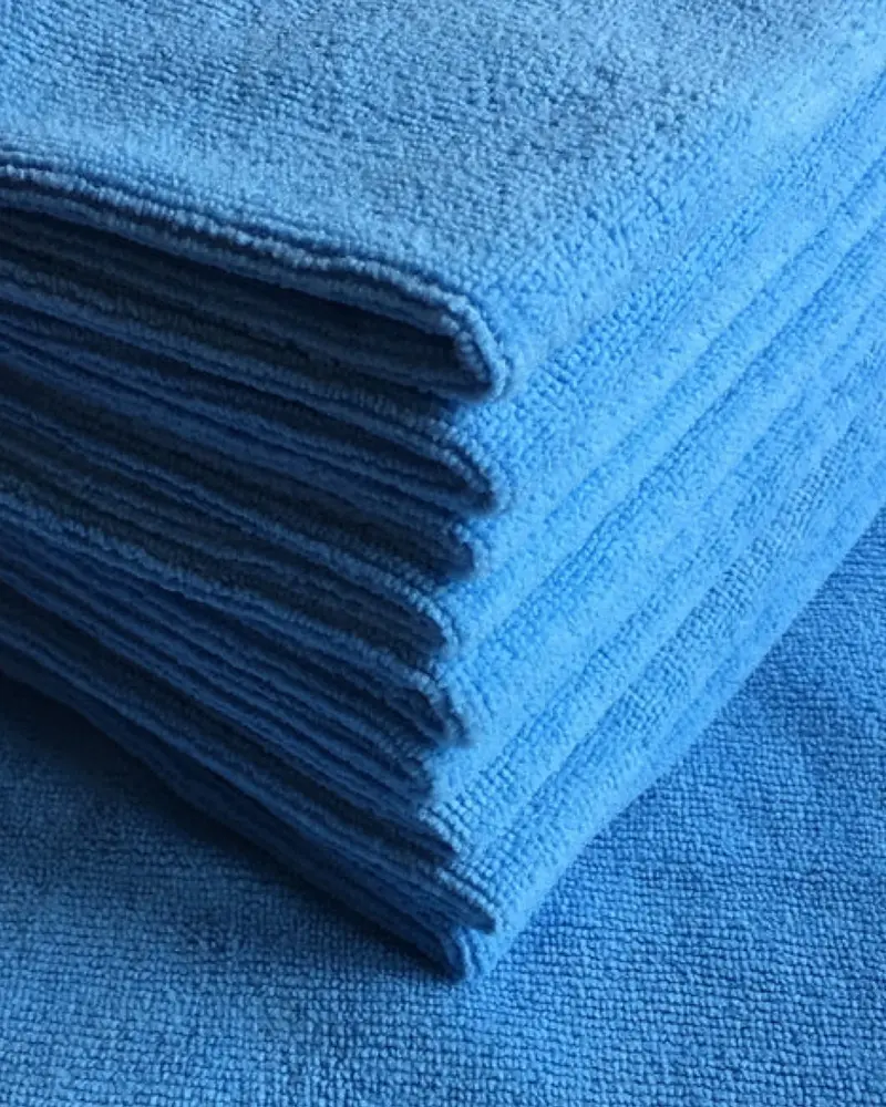 Light Blue Premium Microfiber Cloths (5 Pack) 1