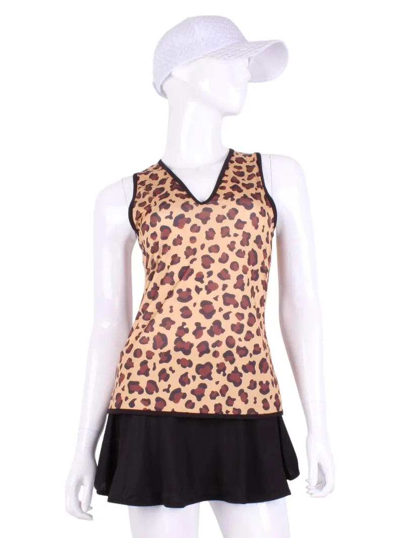 Limited Leopard Vee Tank 1