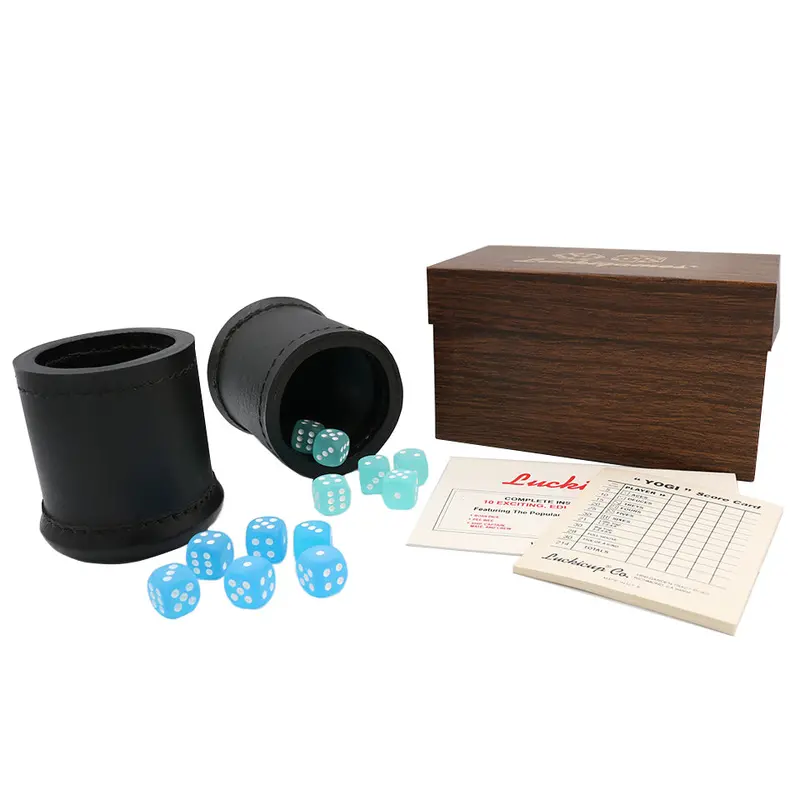 Luckicup 400 Lucki-Games Gift Box - Black Leather 1