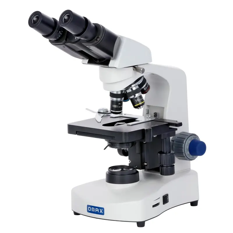 Omax M8211 Led Binocular Compound Microscope 40X-2000X Magnification With Reversed Nosepiece 1