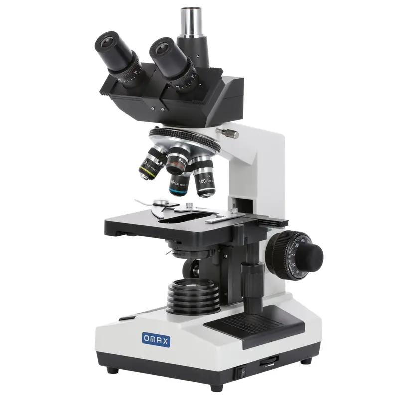 Omax M837 Series Lab Trinocular Compound Microscope With Optional Digital Camera 1