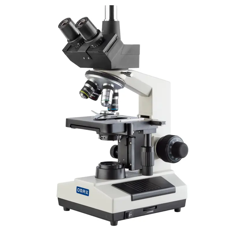 Omax M837l Series Trinocular Compound Microscope With Led Illumination And Optional Digital Camera For Soil Studies 1