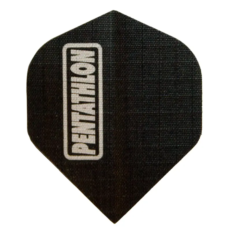 Pentathlon Nylon 150 Micron Dart Flights - Standard Black 1