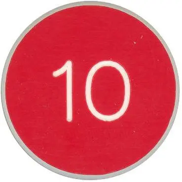 Roulette Chip With 10 1