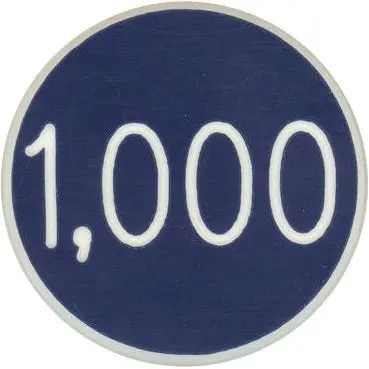 Roulette Chip With 1000 1