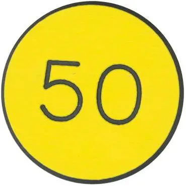 Roulette Chip With 50 1