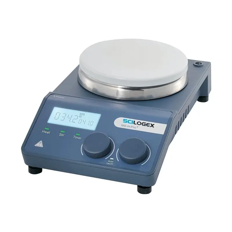 Scilogex Sci340-Prot Circular-Top Lcd Digital Hotplate Stirrer, With Timer (340°C Max) 1