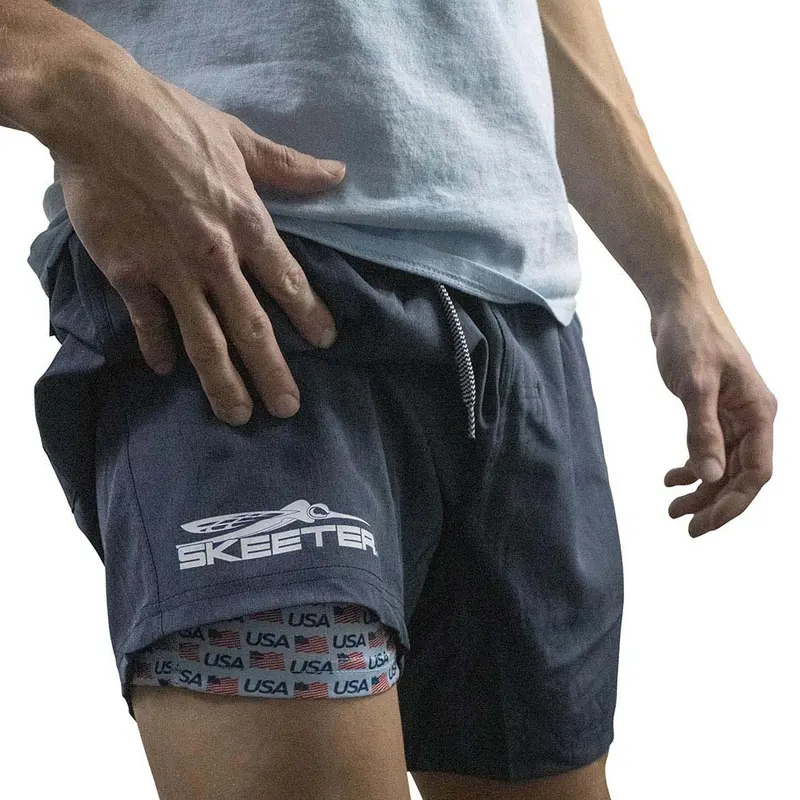 Skeeter Burlebo Athletic Shorts - Heather Navy 1