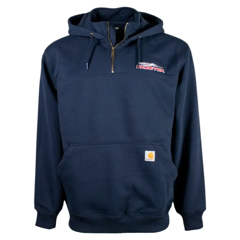 Skeeter Carhartt Navy Rain Defender Paxton Quarter Zip 1