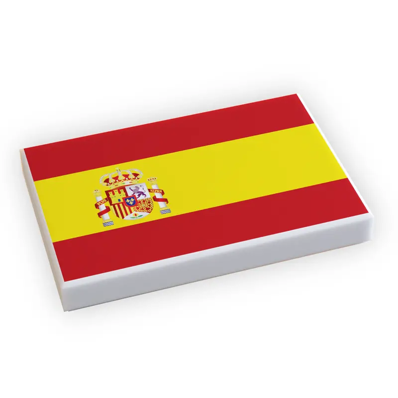 Spain Flag (2X3 Tile) Made Using Lego Part 1
