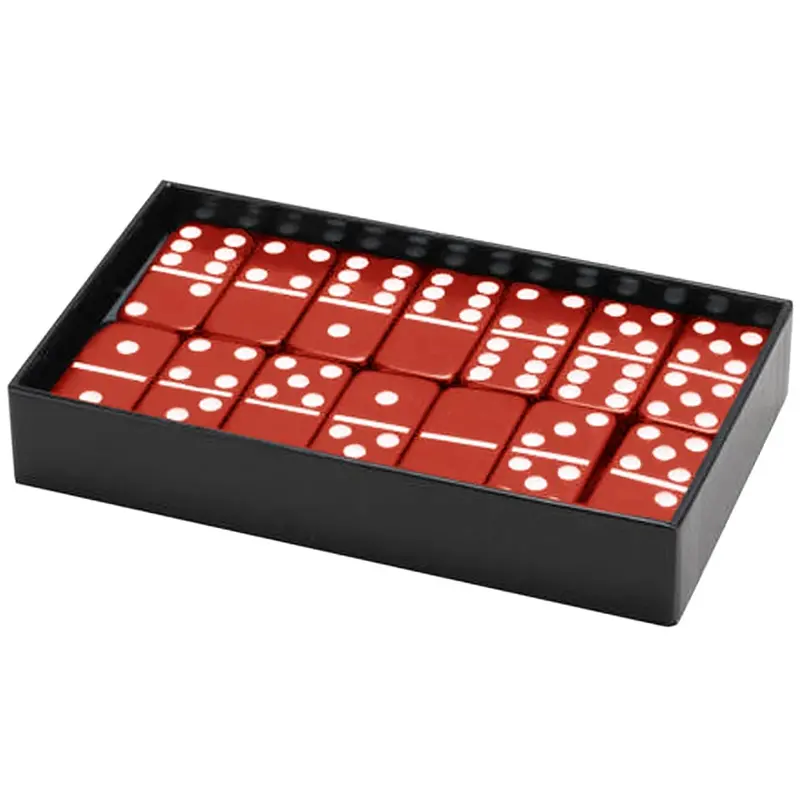 Standard Double Six Dominoes - Red 1