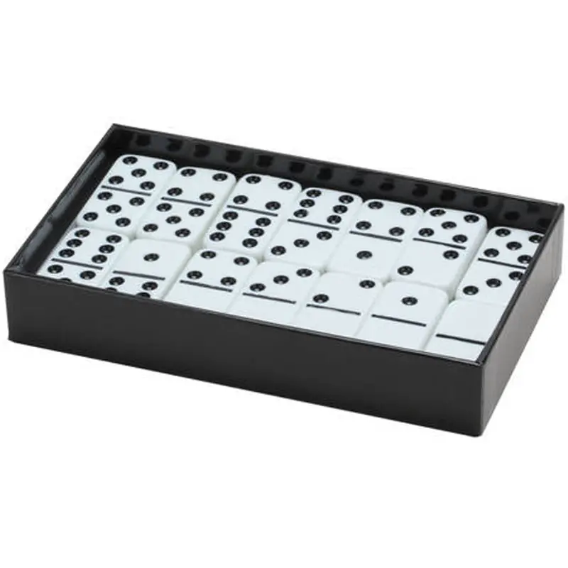 Standard Double Six Dominoes - White 1
